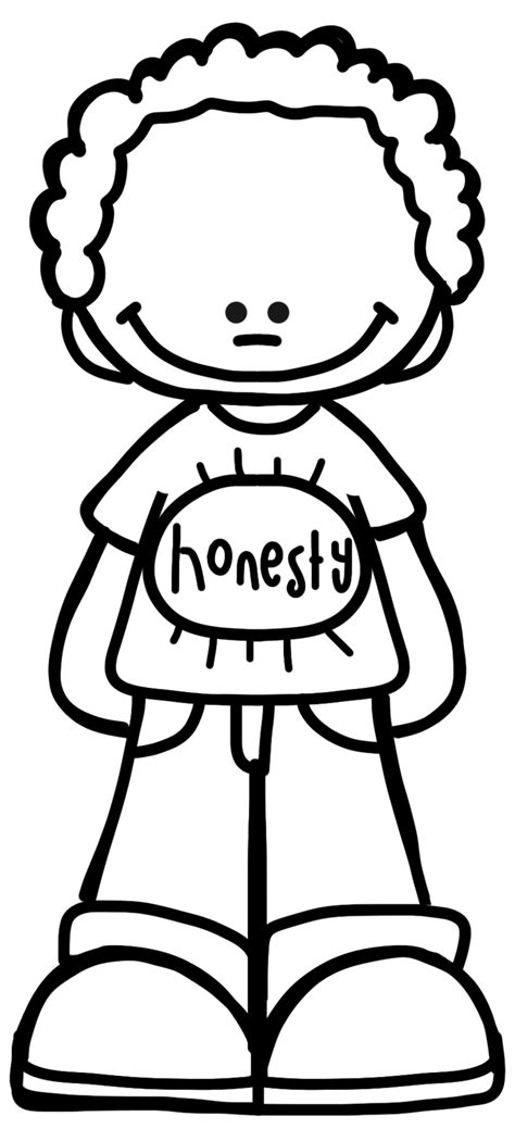 Honesty Clipart Black And White