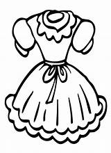 Dress Coloring Pages  Free Printable For Kids sketch template