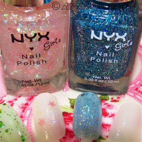 Princessly Polished: Nyx Girls Nail Polish ~ Glitter Swatches