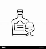 Cognac bottle Stock Vector Images  Alamy sketch template