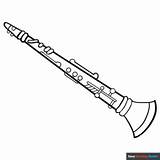 Clarinet Coloring Page  Easy Drawing Guides sketch template