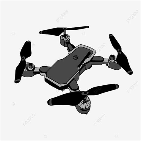 25d PNG Transparent, 25d Black Drone Illustration, Drone Clipart, Black ...