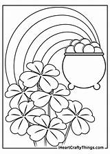 Shamrock Printable Coloring Page sketch template
