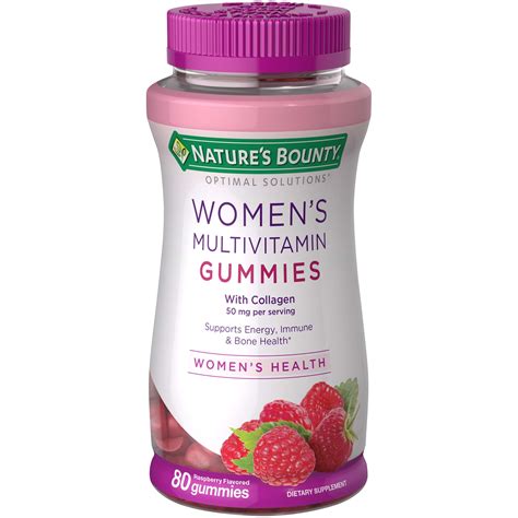 Nature's Bounty Optimal Solutions Women's Multivitamin Gummy Vitamins ...