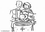 Baptism Coloring Pages Printable sketch template