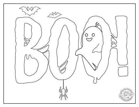 Free Printable Boo Coloring Pages | Kids Activities Blog