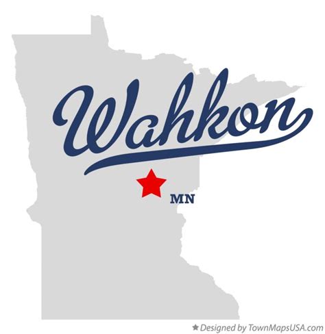 Map of Wahkon, MN, Minnesota