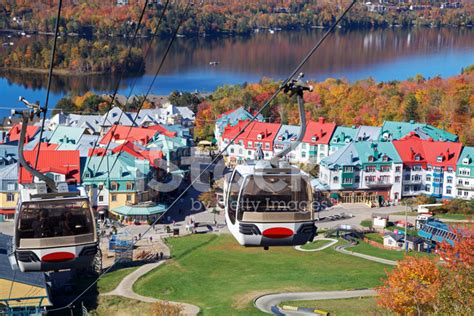 Mont Tremblant Village, Lake And Funicular In Autumn Stock Photo | Royalty-Free | FreeImages