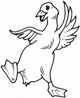 Goose Dancing Coloring Page  Free Printable Pages For Kids sketch template
