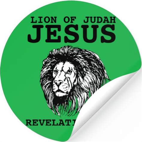 JESUS LION OF JUDAH, Christian s, REV 5:5 Stickers sold by Christian Green md | SKU 25288404 ...