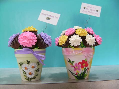 Cupcake Bouquet - Regular and mini cupcake bouquets for mother's day. TFL Mini Cupcake Bouquets ...
