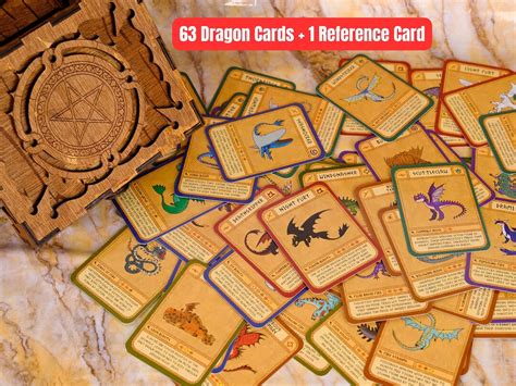 How to Train Your Dragon Playing Cards With Wooden Box. - Etsy