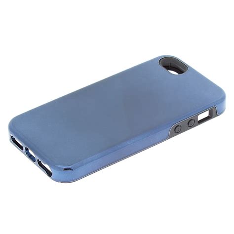 Metallic Navy Protective Phone Case - Blue | Claire's US