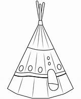 Teepee coloring Page  ColouringPages sketch template