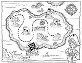 Treasure map coloring Pages To Download And Print For Free sketch template