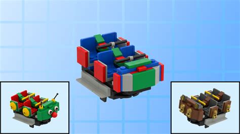 LEGO MOC Functional 4-person roller coaster cart by DotNet ...