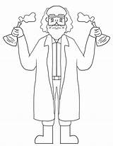 Woman Scientist Coloring Page  Free Printable Pages For Kids sketch template