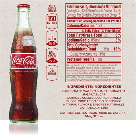 Coke Nutrition Label 20 Oz - Trovoadasonhos