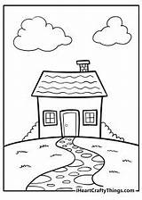 House Coloring Pages 100% Free Printables sketch template