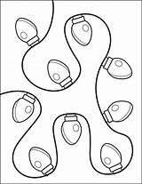 Coloring Pages Lights Christmas Light Bulb Template Book Printable  sketch template