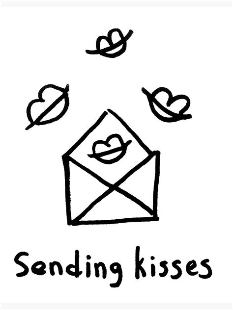 "Sending kisses" Poster by syrykh | Redbubble