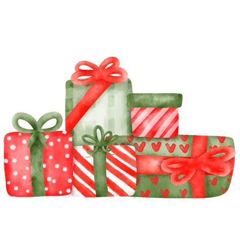 watercolor Christmas gifts 12039186 PNG