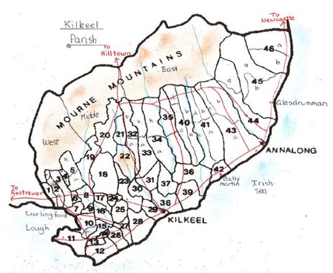 map- Kilkeel townlands