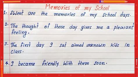 ⛔ School memories essay. Free Essay: My High School Memories. 2022-10-17