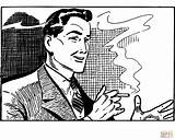 Printable Smoking Coloring Pages sketch template