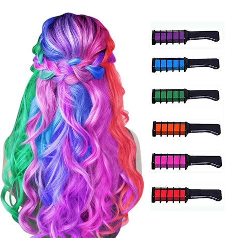 Buy New Hair Chalk Comb Temporary Hair Color Dye for Girls Kids ...