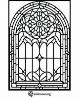 24 Free Stained Glass Coloring Pages – The Color Cove sketch template