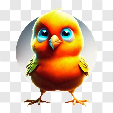 Download Colorful Cartoon Bird Illustration PNG Online - Creative Fabrica