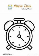 Alarm Clock Coloring Pages For Kids – Free Printables  Art & Craft sketch template