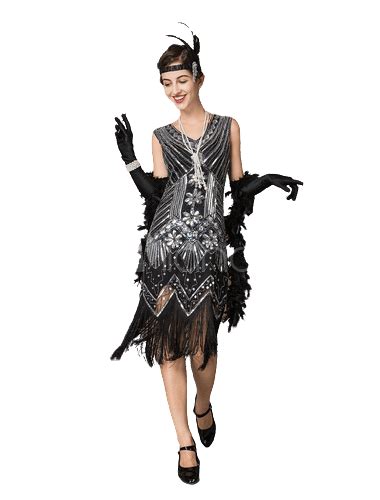 17 Gorgeous Flapper Costumes for Halloween • Gatsby Flapper Girl