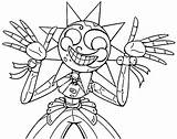 Sundrop FNAF 2 Coloring Page Printable Coloring For Kids  sketch template
