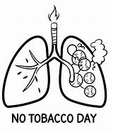 Printable No Tobacco Day coloring Page  Download Print Or Color sketch template