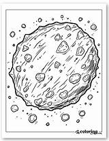 🌠 Free Printable Asteroid Coloring Page  Creative Space Activity sketch template