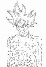 Goku Ultra Instinct Free Coloring Pages  Printable Templates sketch template