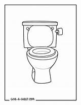 Easy toilet coloring Book  Coloring Pages Free Kids sketch template