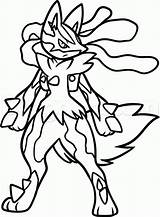Pokemon Lucario  Coloring Pages For Kids And Adults Home sketch template