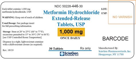 Metformin Extended Release Tablets - FDA prescribing information, side effects and uses