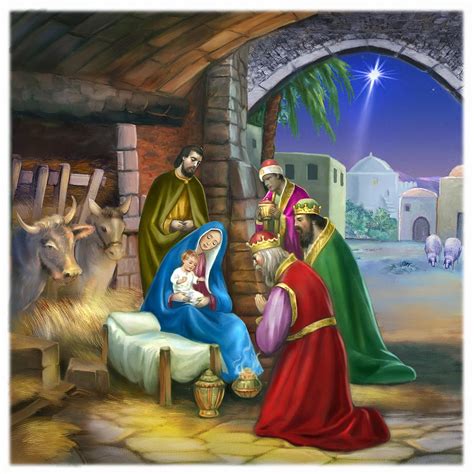 Nativity Of Jesus Painting by Patrick Hoenderkamp