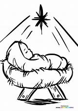 Baby Jesus  Coloring Pages For Kids sketch template