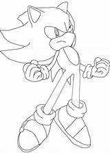 Super Sonic Coloring Page  Home sketch template