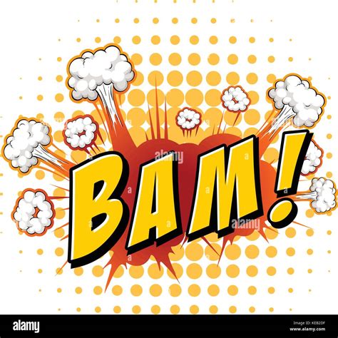 Word bam with explosion background Stock Vector Image & Art - Alamy