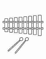 Music Instrument Coloring Pages Free Printable PDF sketch template