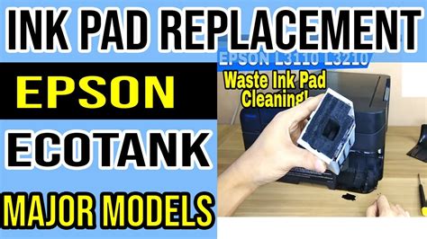 How to Replace Ink Pad Epson Eco Tank Printers L3150, L3250, L3251 ...