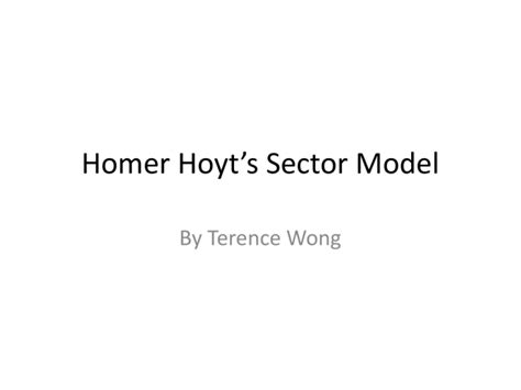 Homer Hoyt's Sector Model - Hicksville Public Schools / Homepage