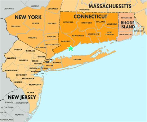 tri-state area | Tri state area, Area map, New york city map