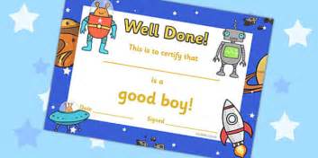 FREE! - Good Boy Award Certificates (teacher made)